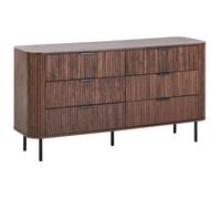 Commode à 6 tiroirs BRADLEY Marron foncé