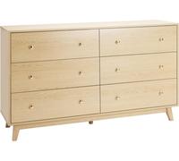 Commode à 6 tiroirs en bois avec dispositif anti-basculement