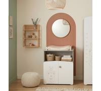 Commode À Langer 2 Portes En Bois - Teddy Blanc TU