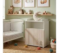 Commode À Langer 2 Portes Et Une Niche Décor Bois - Lapinou Beige TU