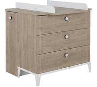 Commode à langer 3 tiroirs - GALIPETTE MARTIN - Chêne blond - Enfant - Made in France