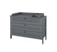 Commode à langer Vitalispa Ajaton Gris 133x98.4cm avec 3 tiroirs, Model 50169
