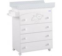 Micuna 1703496031 - baignoire - matelas à langer étoiles Sweet Bear 0 m +