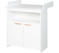 Commode à langer Bébé ROBA Anton - 2 Portes - Compartiment Ouvert - Fermeture Douce