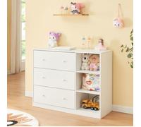 Commode à langer Beldinupp avec plan à langer blanc