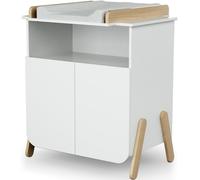 Commode à langer en bois de hêtre Pirate blanc