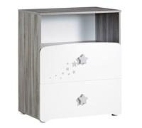 Commode à langer et 1 niche en bois blanc