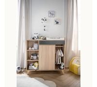 Commode À Langer Évolutive En Bureau - Nova Gris TU