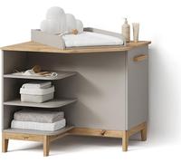 Commode à langer Livinity Mailo Cachemire/Artisan avec porte, Model 59785