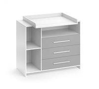 Commode à langer Vicco Oskar blanc/gris 113x100cm, Model 30719