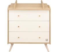 Commode à Langer, Sauthon Access, 3 Tiroirs, 55.5 x 76 cm Surface à Langer, Bois/Blanc