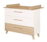 Commode À Langer 'theo' Avec Tiroirs - Convertible Blanc - Chêne TU