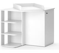 Commode à langer Vicco Kristian Blanc 85x77.3cm avec porte et compartiments ouverts, Model 43712