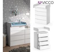 Commode à langer Vicco Ruben Blanc 83.6x117cm, Model 34274