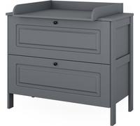 Commode à langer Vitalispa Ajaton Gris 108x98cm avec 2 tiroirs, Model 50178
