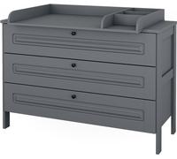 Commode à langer Vitalispa Ajaton Gris 133x98.4cm avec 3 tiroirs, Model 50169
