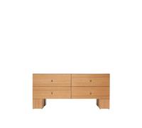 Commode à Tiroirs 2x2 Kuben de Ferm Living en Chêne Naturel