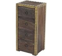 Mendler Commode à tiroirs Duran Style Shabby Vintage 70x33x26cm Marron