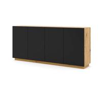 BIM Furniture Commode Aura 4D avec 4 Portes 198 cm