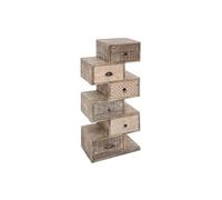 Commode Ajay 6 tiroirs bois massif Atmosphera - Naturel