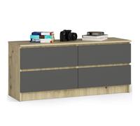 Akord Commode 4 tiroirs - Chêne gris