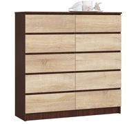 Akord Commode 10 tiroirs - Blanc