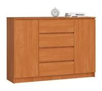 Akord Commode 2 portes 4 tiroirs - Noyer