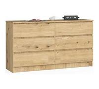 Akord Commode 6 tiroirs - Chêne