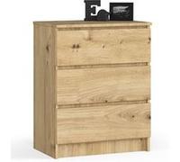 Akord Commode 3 tiroirs - Chêne