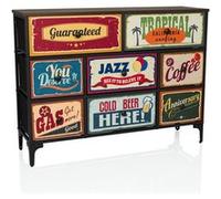 Commode - hjh LIVING - AMERIKO B - Motif - Panneau MDF, revêtement mélaminé
