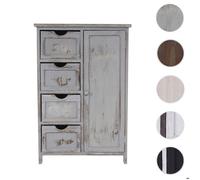 Commode / armoire, 82x55x30cm, shabby chic, vintage ~ gris