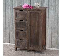 Commode / armoire, 82x55x30cm, shabby chic, vintage marron