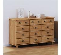 Commode ASKIM 79x40x133.5 cm Bois massif de pin