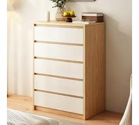 Commode avec 6 Tiroirs Pour Chambre À Coucher Buffet À 5 Étages Meuble Commode 40 Cm Profondeur Meuble À Tiroirs Bois MDF Design Moderne Simple pour Salon, Couloir, Entrée, Bureau A,60*41*109cm