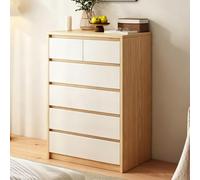 Commode avec 6 Tiroirs Pour Chambre À Coucher Buffet À 5 Étages Meuble Commode 40 Cm Profondeur Meuble À Tiroirs Bois MDF Design Moderne Simple pour Salon, Couloir, Entrée, Bureau B,60*41*109cm