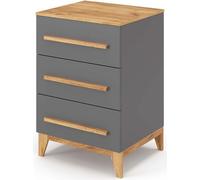 Commode avec tiroirs Vitalispa Malia Gris 53.4x88cm, Model 39969