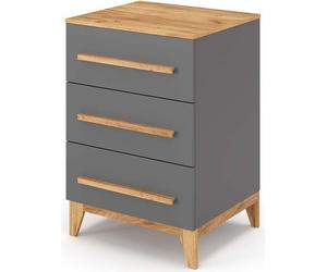 Commode avec tiroirs Vitalispa Malia Gris 53.4x88cm, Model 39969
