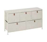 Commode basse 5 tiroirs Tissa beige 5five