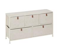 Commode basse 5 tiroirs Tissa beige 5five
