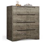 Commode - Bealife - 4 Tiroirs - Commode de Chambre - Marron Foncé - 71 x 41 x 82 cm