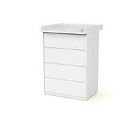 - Commode bébé 4 tiroirs avec plan à langer en bois 70 cm UNO