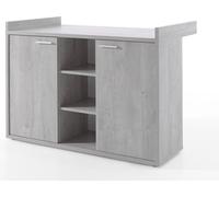 Commode bébé MATHEO – Table à langer intégrée coloris gris effet bois