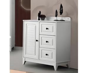 Commode blanche luxueuse et élégante pour bébé Meubles en bois pour chambre d'enfant