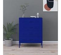 Commode Bleu marine 80x35x101,5 cm Acier Bleu marine G