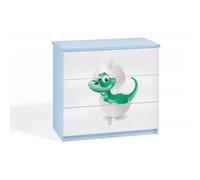 Commode bleue Babydreams - Kocot Kids - Petit dinosaure - Enfant - Bois