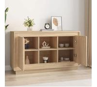 Commode/Buffet contemporain, chêne sonoma, 102x35x60 cm, bois d'ingénierie LL0000202171