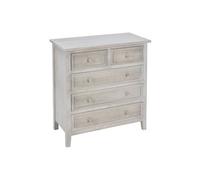 Commode Charme 5 tiroirs bois Atmosphera