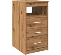 Commode chêne artisanal 40x50x76 cm bois d'ingénierie