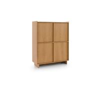 Commode, chêne caramel, 98 x 124 x 39 cm