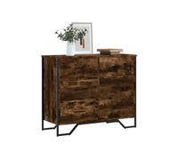 vidaXL Commode chêne fumé 91×35,5×74,5 cm bois d'ingénierie